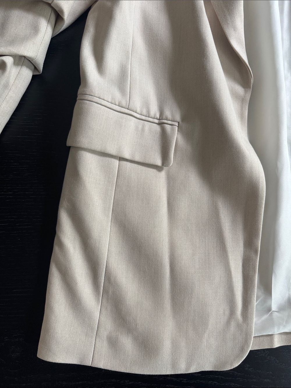 H&M Light Beige Longline Open Blazer - Picture 4 of 5